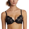 Fashion Forms Women's Lace Water Push Up Bra, Black, 36 B