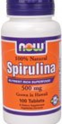 Now Foods Spirulina 500mg, Tablets, 100-Count