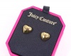 Juicy Couture Rose Gold Puffed Heart Stud Earrings