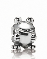 Add a froggie friend in polished sterling silver to your PANDORA charm collection.