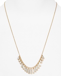 Make your chips count with this delicate necklace from kate spade new york. Crafted of gold-plated metal and accented by glass stations, it's pretty-prismatic.