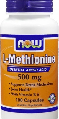 NOW Foods L-Methionine 500 mg Caps, 100 ct