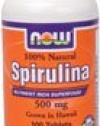 Now Foods Spirulina 500mg, Tablets, 100-Count