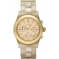 DKNY Women's NY8163 Gold Plastic Quartz Watch with Gold Dial