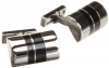 Kenneth Cole New York Men's Half Barrel Enamel Cufflinks