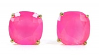 Kate Spade Pink Small Square Stud Earrings