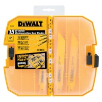 DEWALT DW4890 15-Piece Reciprocating Saw Blade Tough Case Set