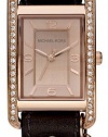 Michael Kors - Quartz Crystal Rectangle with Rose Tone Dial Watch - MK2214