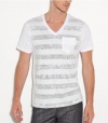 G by GUESS Zeitgeist Striped V-Neck Tee