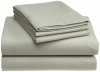 Pinzon Signature 190-Gram Cotton Velvet Flannel California King Sheet Set, Sage Green