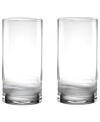 An everyday luxury, Wave highball glasses shine in stunning mouth-blown crystal. Organic shaping and hand-carved detail distinguish a modern silhouette with the effortless polish of Donna Karan by Lenox.