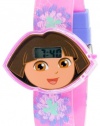 Nickelodeon Kids' DTE1012 Dora Molded Iconic Head Watch