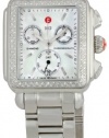 Michele Woman's MWW06P000002 Deco Day Diamond 3-Link Stainless Steel Bracelet Watch