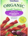 Gerber Organic Fruit Twists, Strawberry Grape, 1.75 Ounce (Pack of 12)