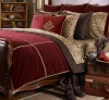 Ralph Lauren Venetian Court Full/Queen Duvet Jacquard Velvet Maroon