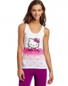 Hello Kitty Juniors Burnout Knit Racerback Tank