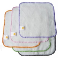 Satsuma Designs 5 Pack Organic Flannel Wash Cloths and Wipes