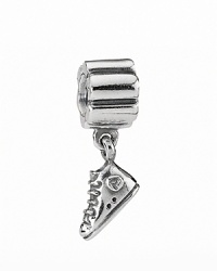 This sterling silver PANDORA charm is the perfect piece for style-savvy sneaker heads.