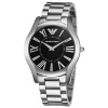 Emporio Armani Men's AR2022 Slim Black Dial Stainless Steel Watch