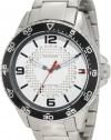 Tommy Hilfiger Men's 1790838 Sport Stainless Steel case and bracelet with white dial Watch