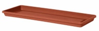 Fiskars 53030C 30-Inch Terrabox Rectangle Planter Tray, Color Clay