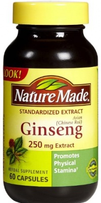 Nature Made Ginseng (Chinese Red) 250 Mg, 60-Count