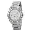 Breda Women's 2288_silver Ultra Femme Rhinestone Accented Silver Metal Runway Watch