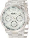 XOXO Women's XO5514 Clear Bracelet with Silver Case Watch