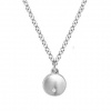 Meira T 14K White Gold Baby Disc Charm Accented With Pave Diamond Necklace