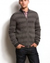 Armani Exchange Chevron Stitch Zip Cardigan