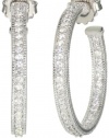 Judith Ripka Ambrosia Pave Hoop Earrings