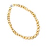 Bling Jewelry Gold Pearl CZ Clasp Necklace