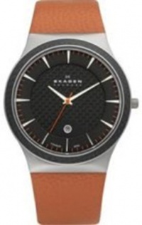 Skagen Men's 234XXLTLO Denmark Grey Carbon Fiber Dial Watch