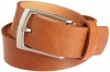 Haggar Men's Pebble Grain Cut Edge Strap And Harness Buckle