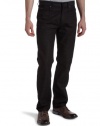 Calvin Klein Mens Rinse Black Straight Leg Jean