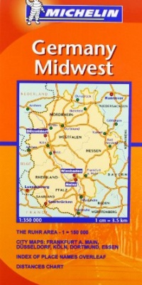 Michelin Map Germany Midwest 543 (Maps/Regional (Michelin))