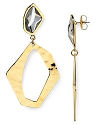 These Robert Lee Morris Soho geometric drop earrings showcase the sculptural artistry the designer is known for.