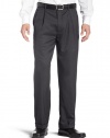 Louis Raphael LUXE Men's 100% Worsted Wool Micro Tic Pleated Hidden Extension Dress Pant