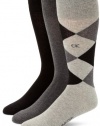 Calvin Klein Men's 3 Pack Diamond Socks