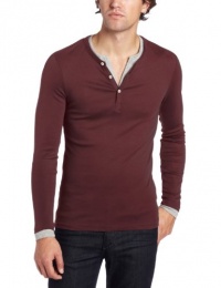 J.C. Rags Men's Rib Henley Shirt