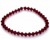 AIDS Awareness Dark Red Genuine Swarovski Crystal Bracelet Aids Awareness