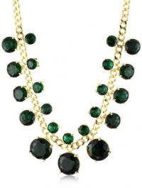 Kate Spade New York Crystal Cort Green Short Necklace