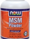 NOW Foods MSM Pure Powder, 1-Pound