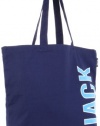 Jack Spade Logo NYRU1124 Tote,Navy,One Size