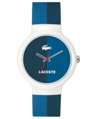 Sport some classic Lacoste fashion with this unisex Goa collection watch.