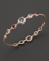 Clear quartz and color-backed mother of pearl with quartz in rose silver from Ippolita.