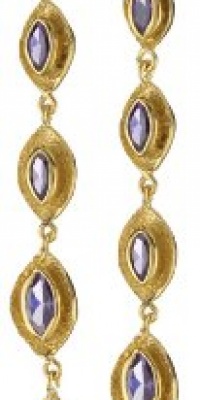 MELINDA MARIA Gwyneth Collection Amethyst Gwyneth Stiletto Earrings