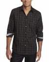 John Henry Men's Trend Plaid Shirt