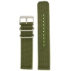 Nylon Watch Band Military Sport Strap Army Green Stainless Heavy Buckle 20 millimeter