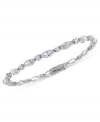 Define your look with simple elegance. B. Brilliant's sparkling bracelet features round and marquise-cut cubic zirconias (8-1/2 ct. t.w.) set in sterling silver. Approximate length: 7-1/4 inches.